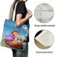 thumbnail image 3 of Las Aventuras de Dylan Bolso de tela con estampado de lienzo para mujer, bolsa de compras reutilizable y estética, con cremallera interior, regalo para mujer,40*40cm., 3 of 6