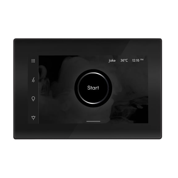 Mr Steam iSteamX Steam Shower Control and Steamhead in Black Matte Black