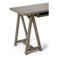 thumbnail image 4 of Atlin Designs Rustic Solid Wood Computer Desk in Distressed Gray, 4 of 6