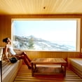 thumbnail image 6 of All Things Cedar SB44 Deluxe Cedar Sauna Outdoor Bench - 44L x 16W x 19H, 6 of 6
