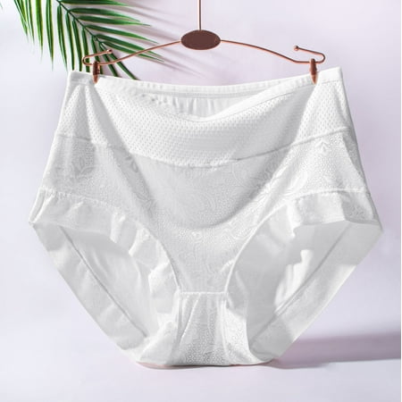 

Hunpta Womens Plus Size Underwear Cotton Bikini Panties Lace Soft Hipster Panty Ladies Stretch Sexy Briefs