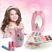 Washable Makeup Set Kits for Kids Girls Princess Pretend Play Cosmetics Beauty Toys Gifts