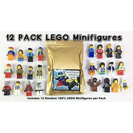 12 Random Lego Minifigures - Brand New - Excellent Assortment of Mini Figs w/all Body Parts; Hat, Hair or Helmet. New Lego Product