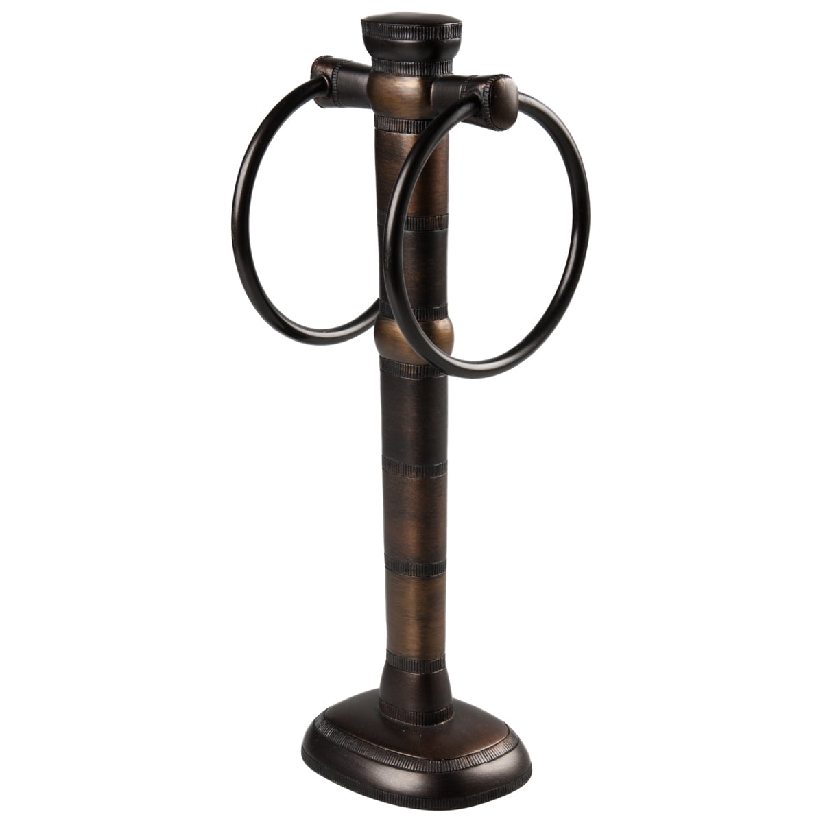 Desoto Towel Tree 2 Ring India Ink Dark Bronze Gold Bathroom Desoto Towel Tree 2 Ring India Ink Dark Bronze Gold Bathroom Holder Rack