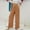 Orange, variant on Baqcunre Wide Leg Pants For Women Women'S Linen High Waist Buckle Pants With Pockets And Wide Leg Court Pants Stylish And Comfortable For Everyday Life. Flare Pants Women'S Pants Army Green L