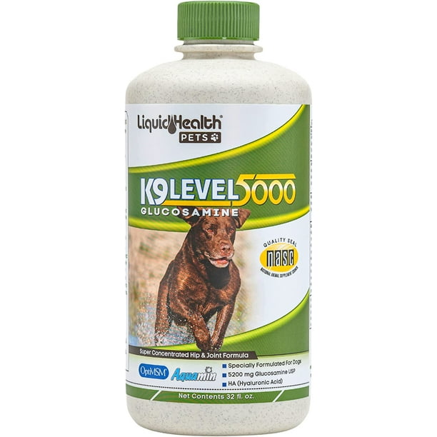 LIQUIDHEALTH K9 Liquid Glucosamine for Dogs Level 5000 with Glucosamine