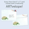 thumbnail image 3 of Tree-Free Greetings Birthday Greeting Card, 5 x 7, Flower Turtle (GO69844), 3 of 5