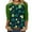 Green, variant on successthop St Patricks Day T Shirts for Women Green Oversized Slash Shoulder Crewneck Shirts Long Sleeve Plus Size Tops