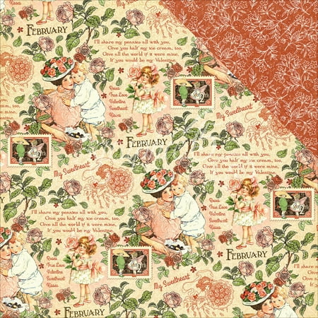 Children's Hour Double-Sided Cardstock 12"X12"-February Montage