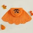 thumbnail image 6 of Gubotare Baby Fleece Baby Halloween Cloak Cape Toddler Fleece Baby Halloween Cloak Cape Boys Cloak Cape Winter Outerwear Coats for Boys Girls Size 1T 2T (Orange,1-2 Years), 6 of 6