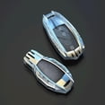 thumbnail image 3 of Zinc Alloy Key Fob Cover,Keychain,Full Protection Car Key Case for Benz A B C E S R V G M ML CLA CLS GLA GLC GLE GLS SL SLC GLK GL SLK Class Smart Keyshell Accessories,Silver Color, 3 of 7