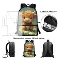 thumbnail image 6 of HUIACONG Cute Dragon Print School Backpack for Ages 6-18 Unisex Large Capacity Lightweight Water Resistant Bookbag for Girls Boys Elementary Middle High School Use, 6 of 6