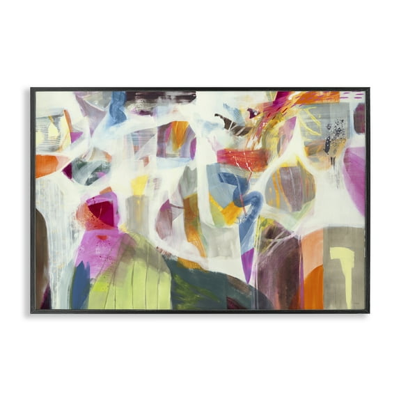 Stupell Industries Eclectic Energetic Expression Black Framed Giclee Art design by Jill Martin, 12 x 18