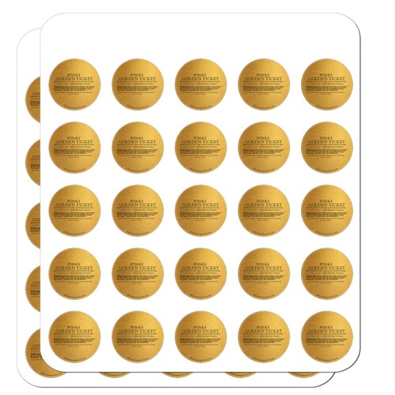 Willy Wonka and the Chocolate Factory Golden Ticket Planner Calendar Scrapbooking Crafting Stickers