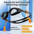 thumbnail image 2 of Anti-lost Rope Waterproof Swimming Earplugs Swimming Accessory Reusable Anti-lost Swimming Earplugs Soft Silicone With Storage Box Noise Reduction Silicone Ear Plugs For Swimming, 2 of 8