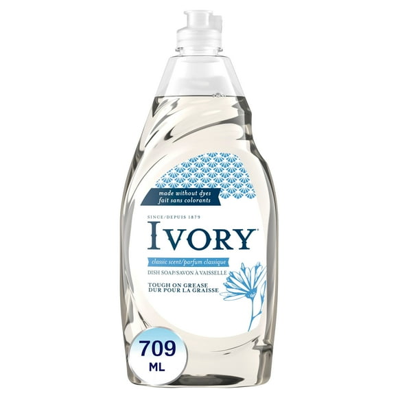 Savon à vaisselle liquide Ivory classique, détergent à vaisselle, parfum original