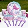 thumbnail image 4 of Morabloomy Mermaid Birthday Party Decorations Set Pink and Purple 295 Pieces Serves 25 Guests, 4 of 8