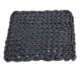 thumbnail image 3 of Ultra-Soft Chunky Knit for Luxurious Sofa Comfort, 100x80cm/39.4x31.5in Cozy Grey Giant Plush Blanket, 3 of 8