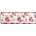 thumbnail image 5 of Dreamtimes Watercolor Roses Hearts Hallway Runner Rug 2'x6' Kitchen Rug with Rubber Backing Valentine Flower Non Slip Entryway Rug Runner Washable Soft Area Rug for Hallway Bedroom Kitchen Decor, 5 of 6