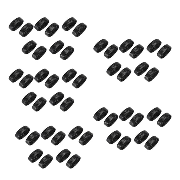 ZPAQI 50pcs Adult Belt Holder Keeper Black Waist Belt Holder for DIY Belt 4/3.6cm