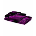 thumbnail image 2 of Purple Rose Towel Set of 3, Soft Microfiber Bath Towels, Hand Towel, Washcloths, Vintage Abstract Garden Flower Floral Black Quick-Dry Absorbent Towels for Bathroom Kitchen Hotel Beach Gym Spa, 2 of 7
