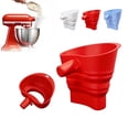 thumbnail image 4 of Maytalsory Mixer Flour Funnel Easy To Clean Silica Gel Large-capacity Kitchen Utility Tool For Mixer white, 4 of 6