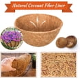 thumbnail image 2 of Coco Liners for Planters 2 Pack 14 Inch Round Hanging Basket Liners, Wall Mounted Coconut Fibres Planter Liner Natural Coconut Fiber Replacement Liners for Hanging Baskets Planters Flowers, Plants, 2 of 7
