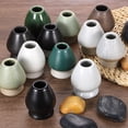 thumbnail image 5 of Uxcell Ceramic Chasen Stand 72mm Matcha Whisk Holder Tea Set Whisks Stand White, 5 of 7