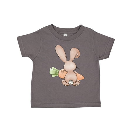 

Inktastic Bunny Rabbit Backside with Carrot Gift Toddler Boy or Toddler Girl T-Shirt