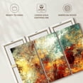 thumbnail image 6 of Elephant Stock Frozen Fire Abstract Wall Art - Horizontal Multi Panel Canvas - Living Room Wall Decor - Abstract Multi Panel - Red And Blue Decor - 33" x 20", 6 of 8