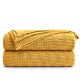 thumbnail image 1 of Manta De Punto De Algodón Amarillo Mostaza Para Sofá, Silla De Playa, Cama, Hogar, Decorativa, Suave, Cálida Y Acogedora, Mantas De Punto Ligeras, 50 X 60 Pulgadas, 2,2 Libras, 1 of 1