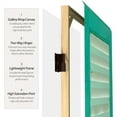 thumbnail image 4 of Oriental Furniture 6 ft. Tall Double Sided Distressed Door Panel Canvas Room Divider, 4 of 7