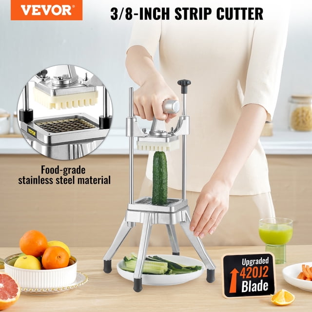 VEVOR Picador de frutas y verduras comercial Hoja de 3/8″ Heavy Duty Professiona
