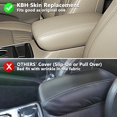 thumbnail image 2 of KBH Center Console Lid Armrest Cover for 2011-2020 Dodge Durango & Jeep Grand Cherokee, Leather Skin Upholstery Replacement for Car Accessories Interior, Beige, 2 of 6