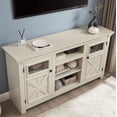 thumbnail image 2 of 60" TV Stand for 65"TVs, Wood Media Console Table, Entertainment Center with 2 Barn Doors,Adjustable Shelves, Farmhouse Under TV Table for Living Room, 2 of 9