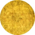 thumbnail image 1 of Ahgly Company Indoor Round Persian Yellow Traditional Area Rugs, 7' Round, 1 of 4