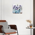 thumbnail image 2 of Square Wall Clock,Daisies In Blue Glass Bottles,Silent Non-Ticking Wall Clock Decor for Home Office Kitchen Living Room Bedroom(12inch), 2 of 4