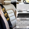 thumbnail image 5 of Uorisanigo Sunflowers Seatbelt Cushion Fluffy Safety Belt Strap Shoulder Pad Soft Comfort Cover Seat Belt Cushion Harness Pad Helps Protect You Neck for a More Comfortable Driving, 5 of 7
