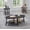 Charcoal, variant on Roundhill Furniture Anze Living Room Contemporary Oval Wood Shelf 3-Piece Coffee Table Set in Charcoal Finish