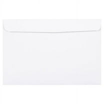 JAM Paper 6 x 9 Booklet Commercial Envelopes, White, 25 per Pack