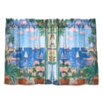 thumbnail image 7 of Yayeee Kitchen Curtains Tier Pair Light Filtering 27"x36" Rod Pocket Short Cafe Window Panel, Sea Window, 7 of 7