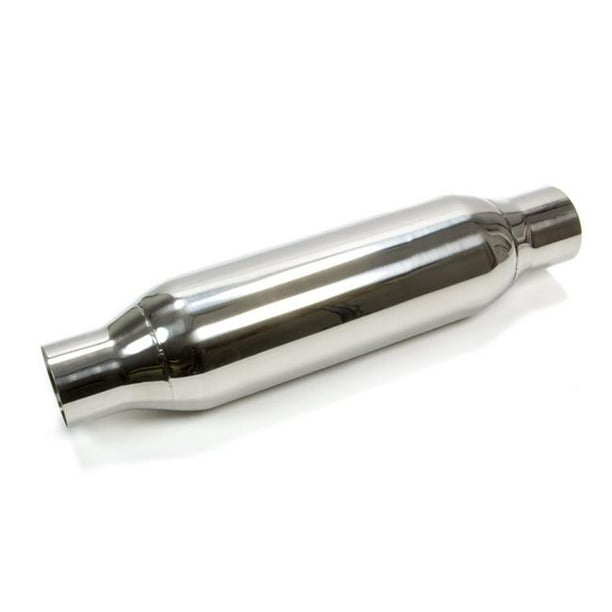 Moroso 94054 Stainless Steel Spiral Flow Muffler for 2.5 in. Polished