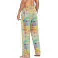 thumbnail image 6 of FREEAMG Rainbow Gradient Elephant Pajama Pants for Men, Men's Separate Bottoms, Comfortable Sleep Lounge Pj Pants, 6 of 7