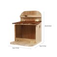thumbnail image 2 of Minkissy Squirrel Picnic Table Feeder Brown for Backyard 1Pack, 2 of 5