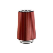 HZ Red 3 Inch 3" 76mm Cold Air Intake Cone Filter Universal Fit Fitment