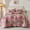 Red, variant on Evenhug Quilts 3-Piece King Bedding Set Red Patchwork Floral Quilt Set With Shams