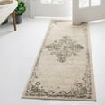 thumbnail image 3 of Contemporary Daisy Collection Area Rug Cream - 2'x6', 3 of 5
