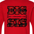 thumbnail image 4 of Inktastic Big Sis Buffalo Plaid Sister Long Sleeve Youth T-Shirt, 4 of 5