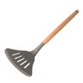 thumbnail image 4 of Set de 11 ustensiles de cuisine en silicone avec poignée en bois et ustensiles de cuisine antiadhésifs spatule en silicone gris, 4 of 5