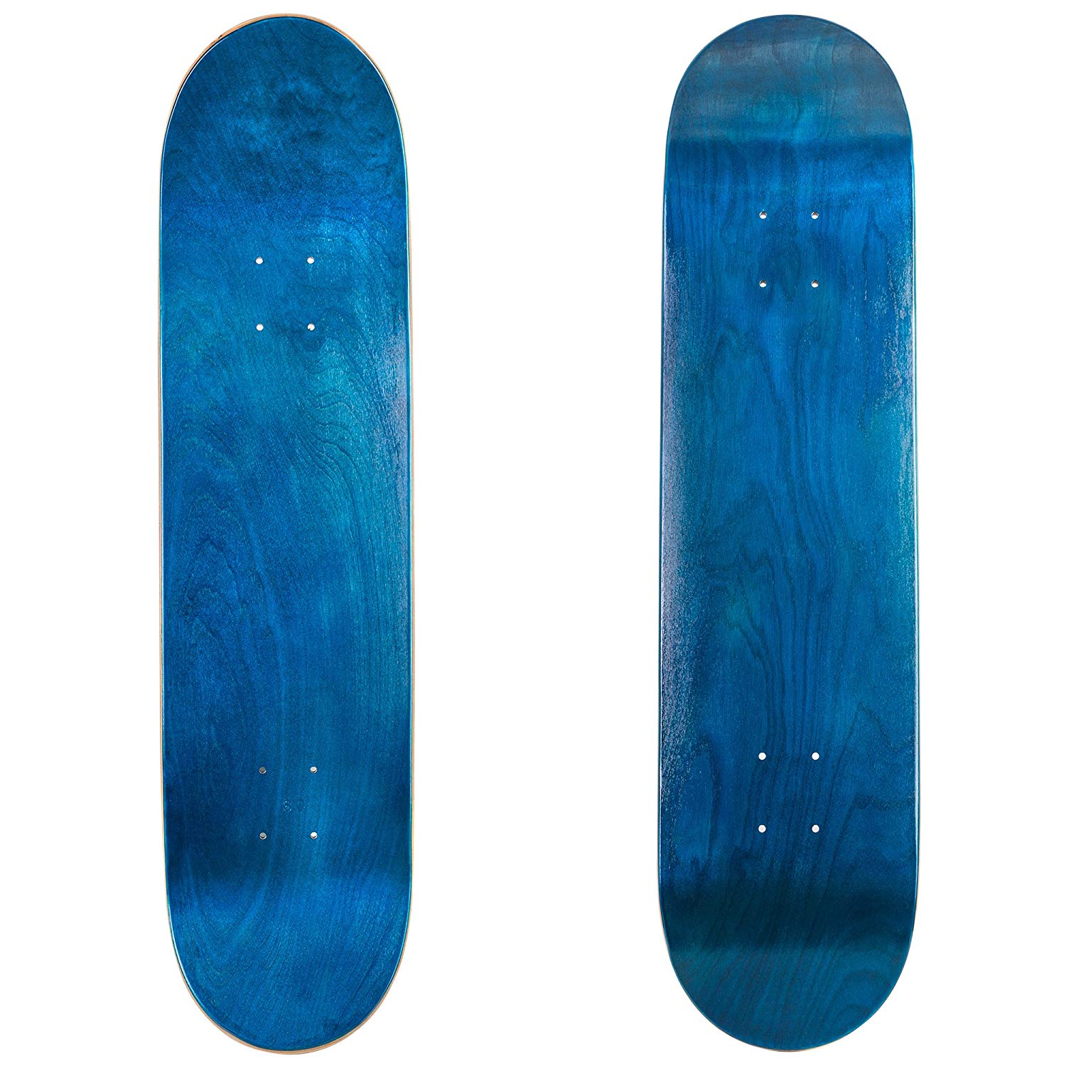 Cal 7 Blank Maple Skateboard Deck with Color Grip Tape | 8.5 Inch | Two Pack (Blue) - image 2 of 3